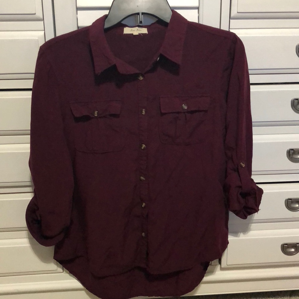 Burgundy shirt